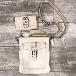 Crossbody Coach bag and corresponding Wallet